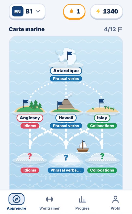 Carte marine de Lexpedition